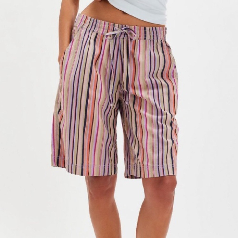Sold out! FP Saylor Striped Poplin Shorts XS Lavender